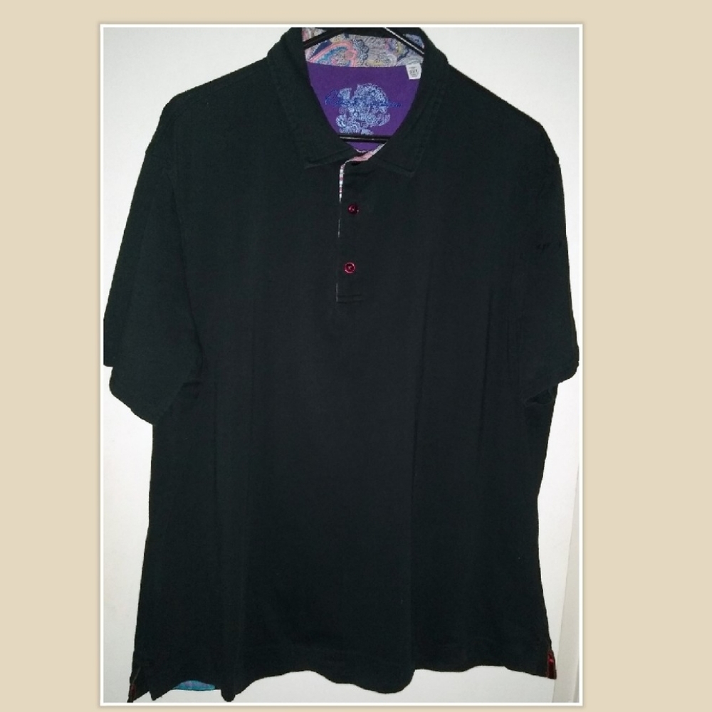 ROBERT GRAHAM POLO SHIRT MEN'S SIZE 2XL